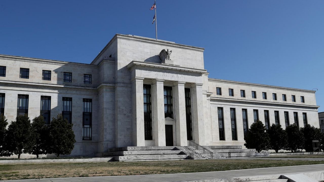 In each of the quarterly forecasts released since June, the median GDP growth projection of Fed officials has been slightly above the median of private forecasters. Credit: Reuters file photo.