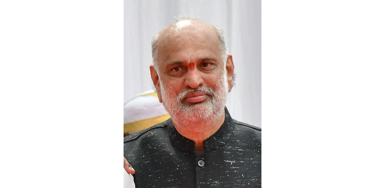 Karnataka Labour Minister Shivaram Hebbar. Credit: DH Photo