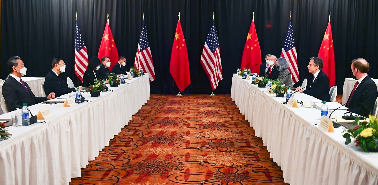 US-China talks in Anchorage, Alaska. Credit: Reuters Photo