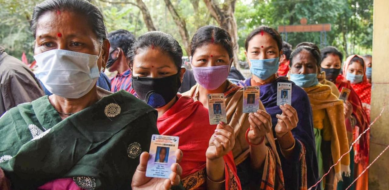 Cachar Deputy Commissioner Keerthi Jalli said that the decision was taken in order to encourage women voters to participate in the elections in bigger numbers. Credit: PTI Photo