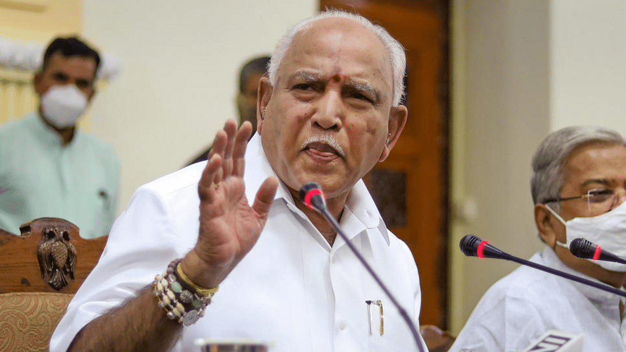 Karnataka Chief Minister B S Yediyurappa. Credit: PTI Photo