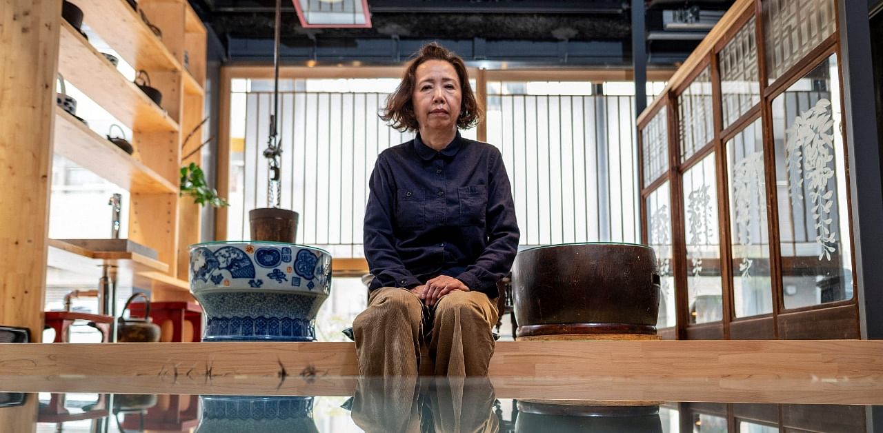 Toshiko Ishii, who runs Andon Ryokan, a traditional style Japanese hotel. Credit: AFP Photo