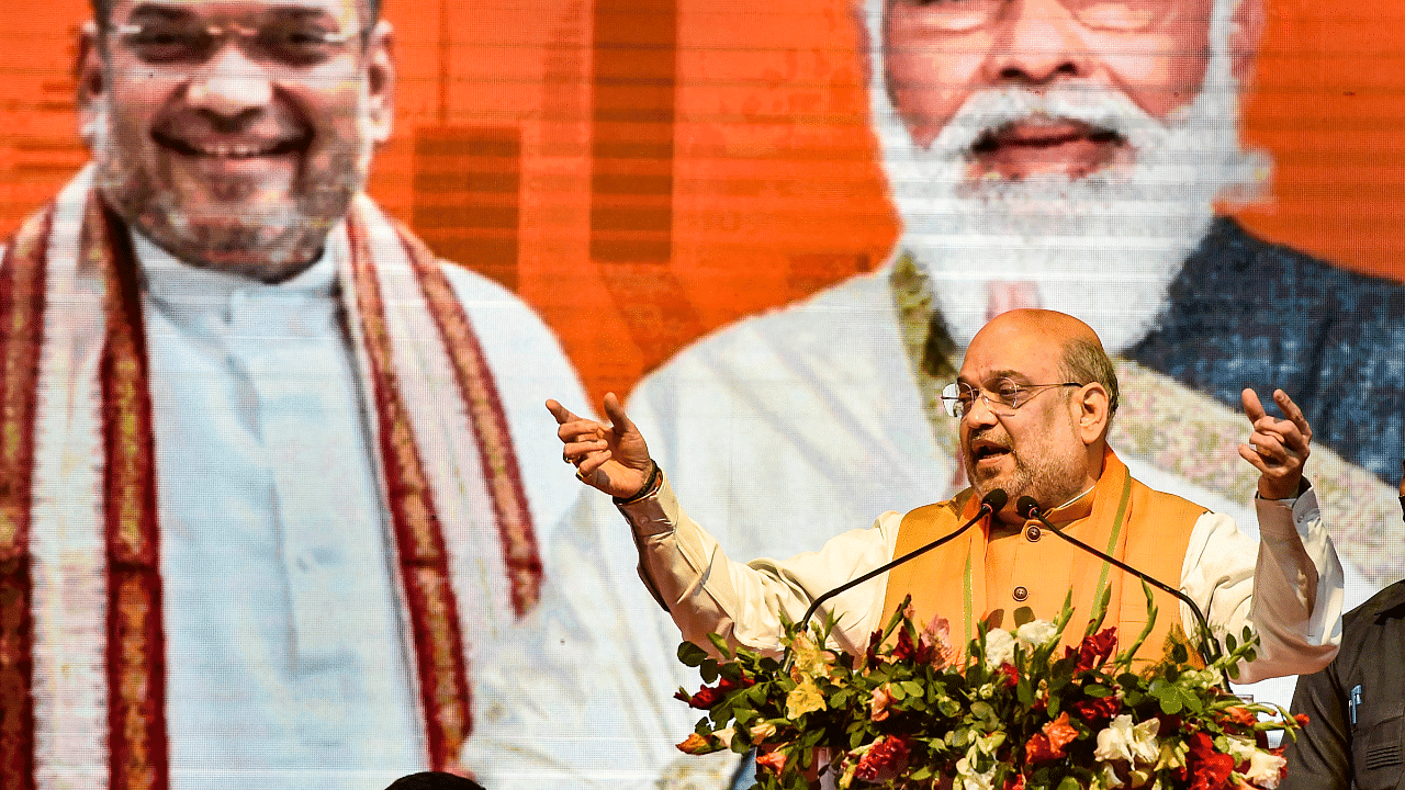  Union Home Minister and BJP leader Amit Shah. Credit: PTI Photo