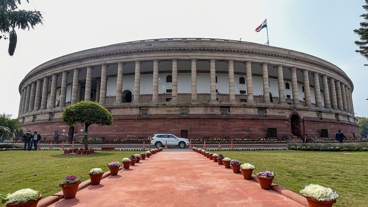 A view of the Parliament House in new Delhi. Credit: PTI File Photo