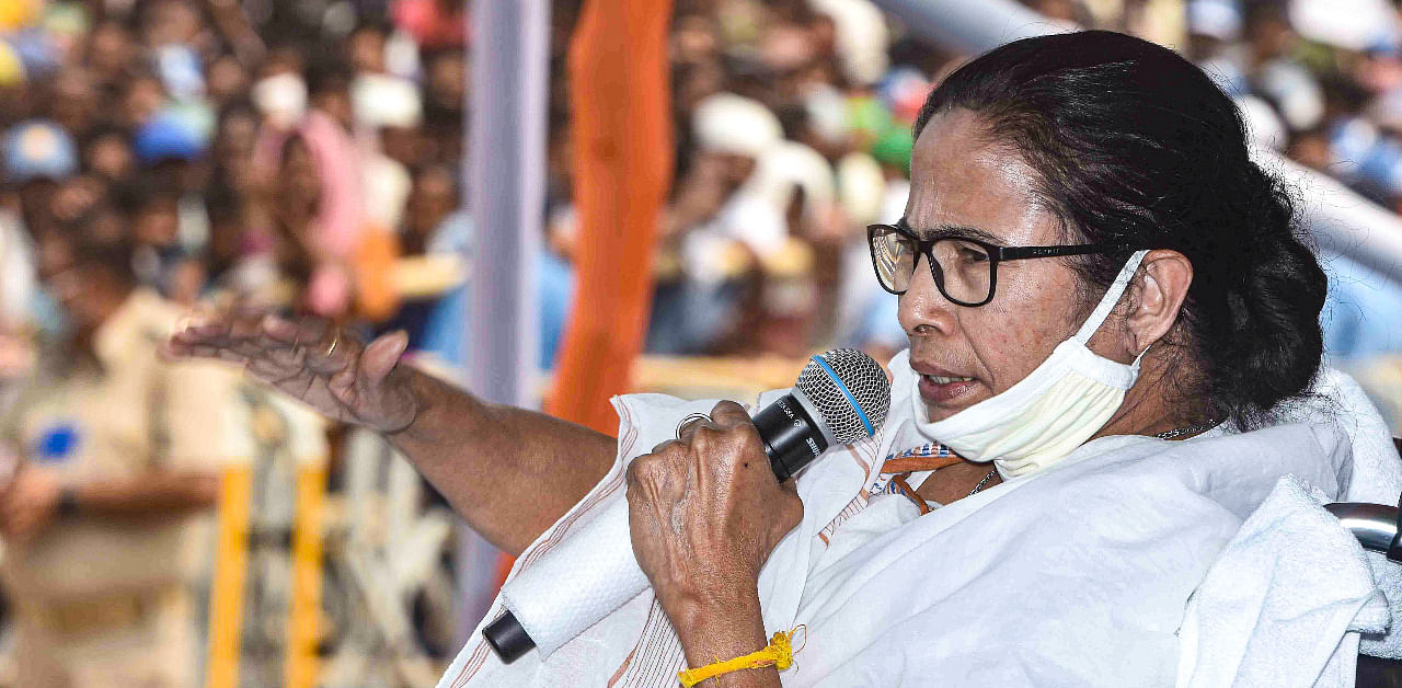 Mamata Banerjee had earlier turned to the Left Front and Congress to defeat the saffron party, which has emerged as the main opposition in the state. Credit: PTI Photo