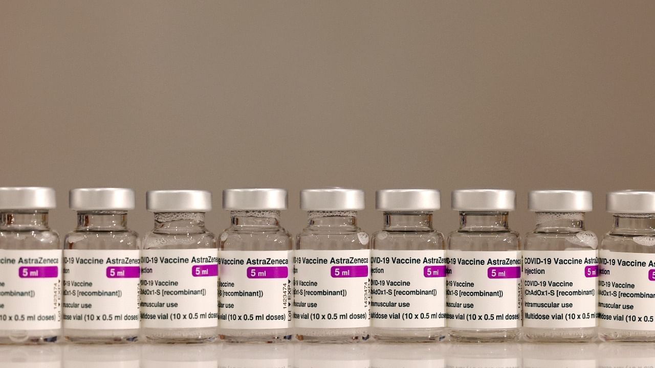 Vials of AstraZeneca Covid-19 vaccine. Credit: Reuters