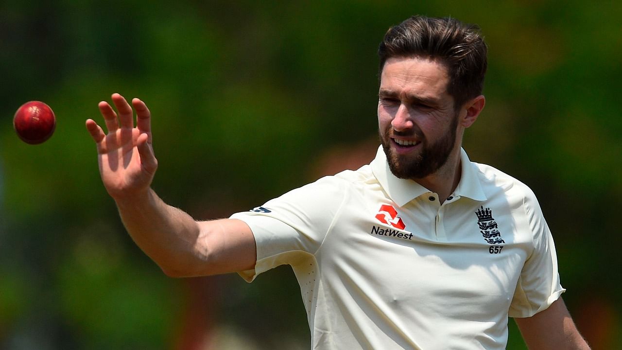 England's Chris Woakes in action. Credit: AFP File Photo