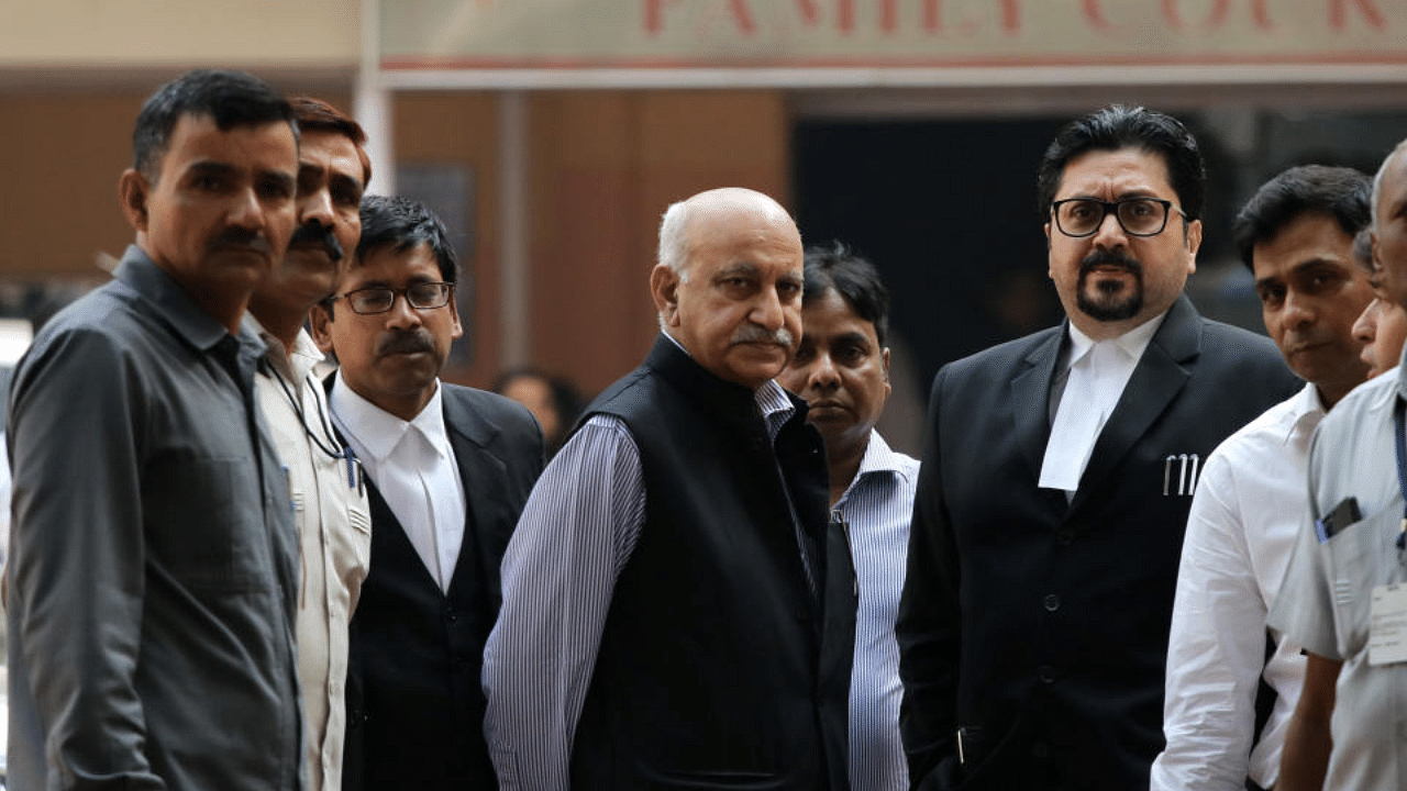 MJ Akbar (C). Credit: Reuters File Photo