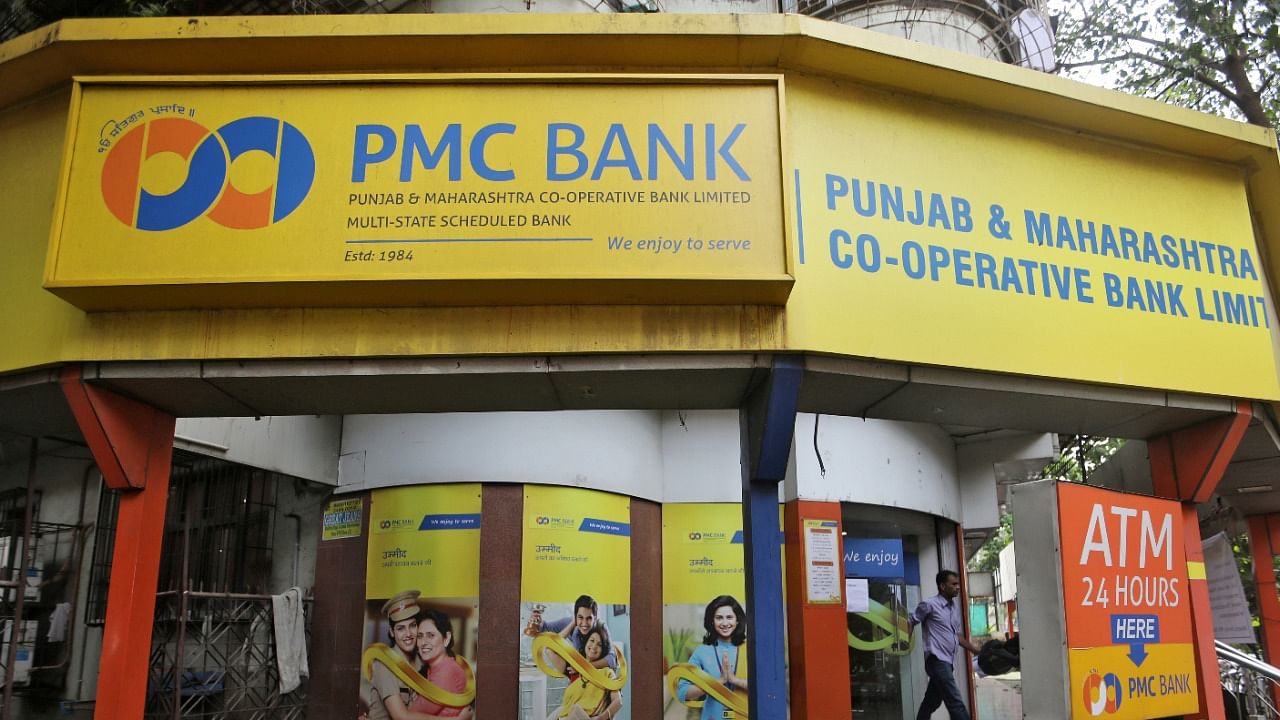 A man walks out from a PMC (Punjab and Maharashtra Co-operative) Bank branch in Mumbai. Credit: Reuters File Photo