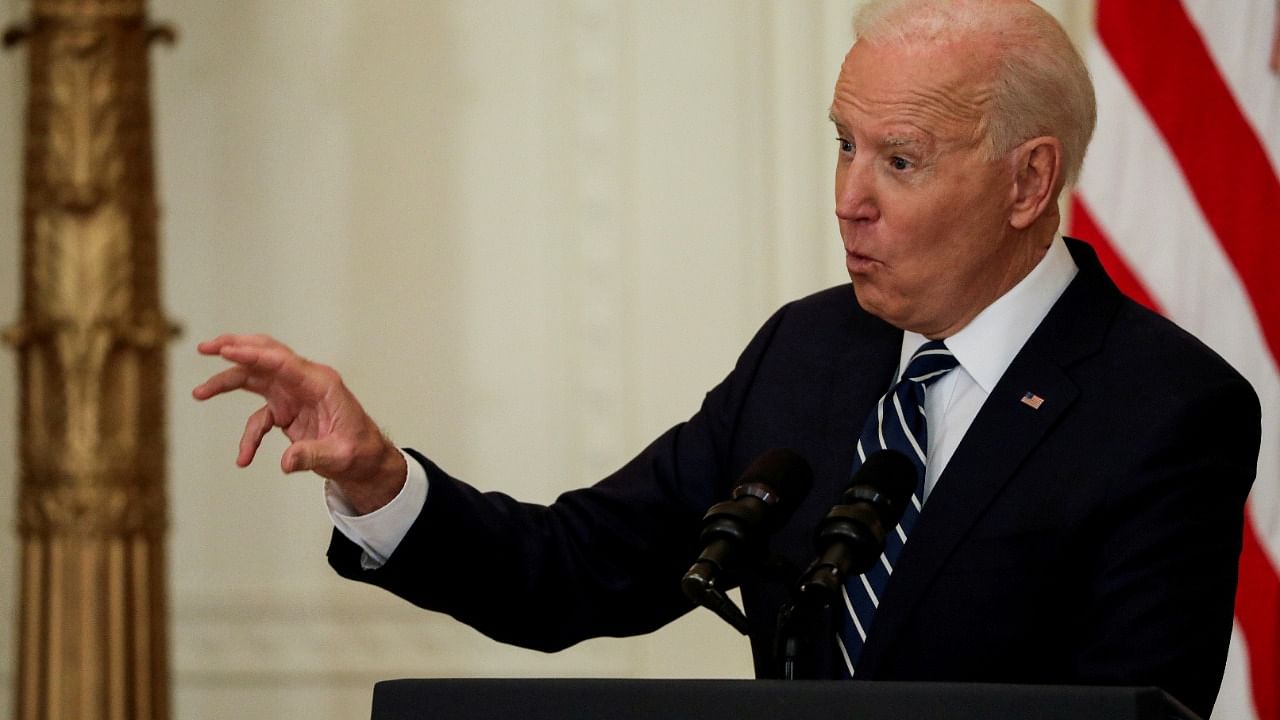 Biden said the United States remained open to diplomacy with North Korea despite its missile tests. Credit: Reuters