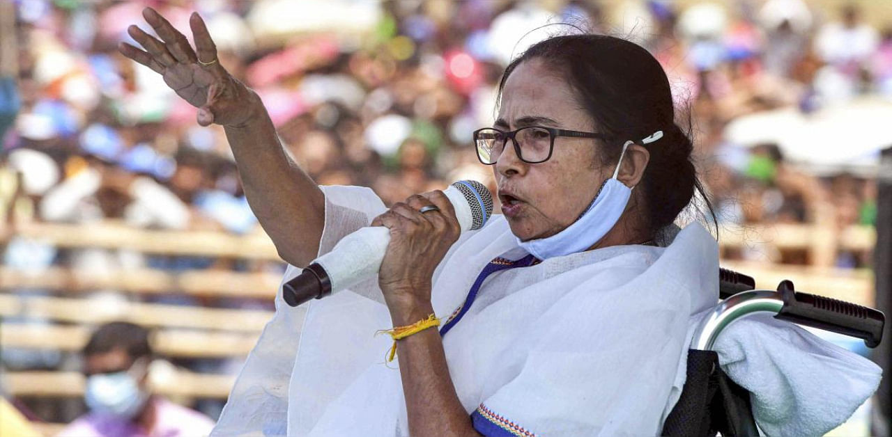 TMC supremo and West Bengal Chief Minister Mamata Banerjee. Credit: PTI photo. 