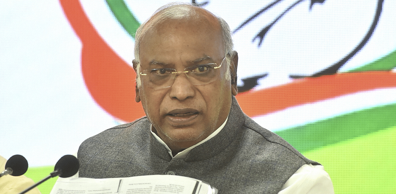 Senior Congress leader Mallikarjun Kharge. Credit: PTI Photo