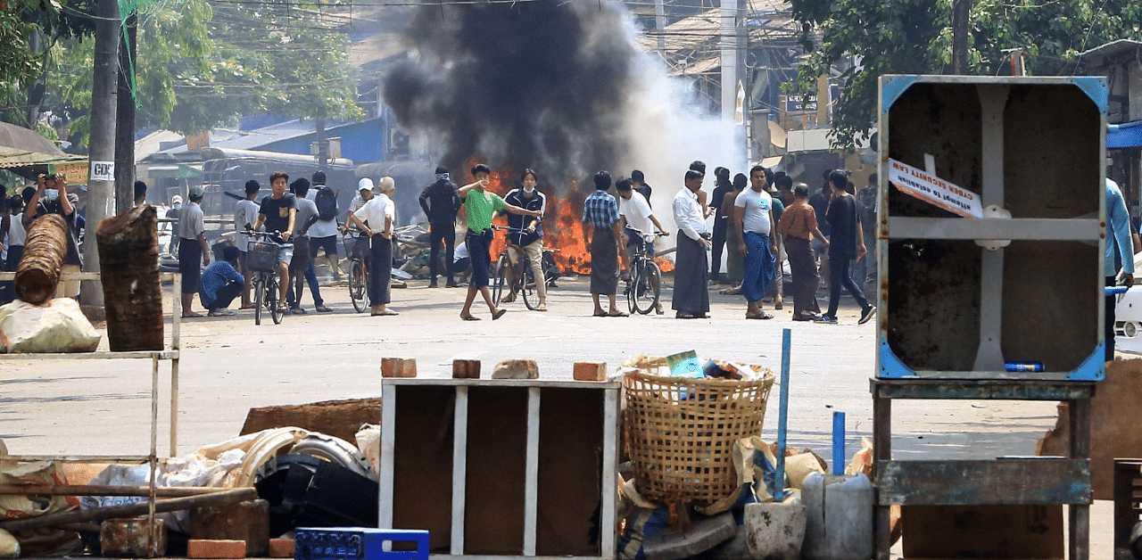 Dozens of people were killed as security forces cracked down on protests across Myanma. Credit: AFP Photo