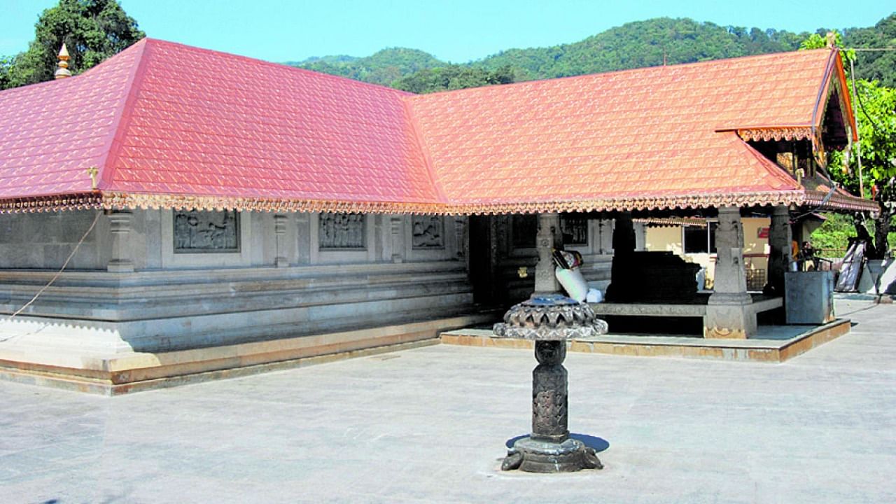 Padi Iggutappa Temple in Kakkabbe near Napoklu. Credit: Special arrangement.