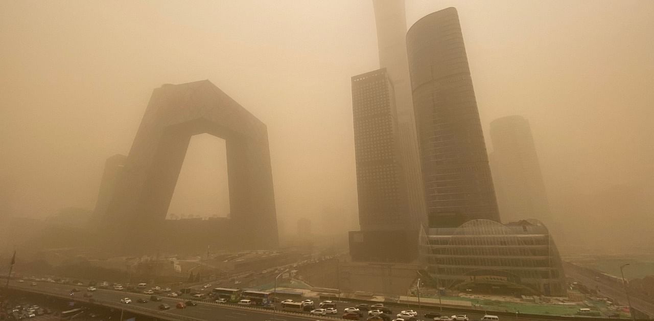 The China Meteorological Administration issued a yellow alert on Friday. Credit: AFP Photo