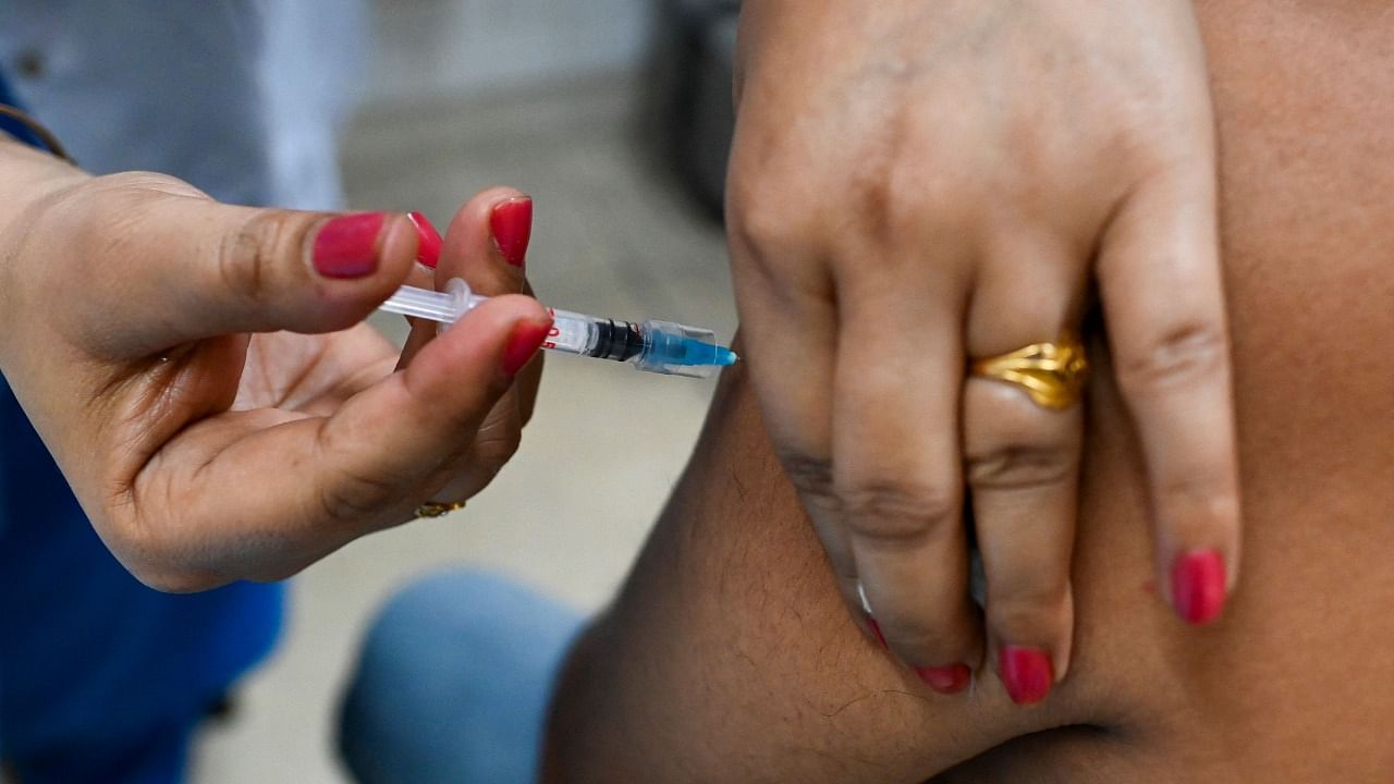 According to jail officials, around 70 to 80 inmates of Tihar, Rohini and Mandoli jails have been vaccinated so far. Credit: AFP/Representative