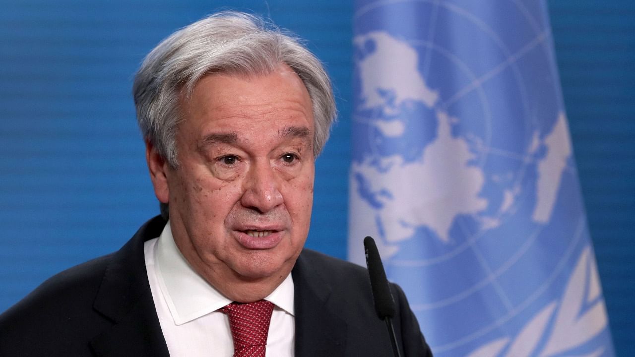 UN Secretary General Antonio Guterres. Credit: AFP File Photo