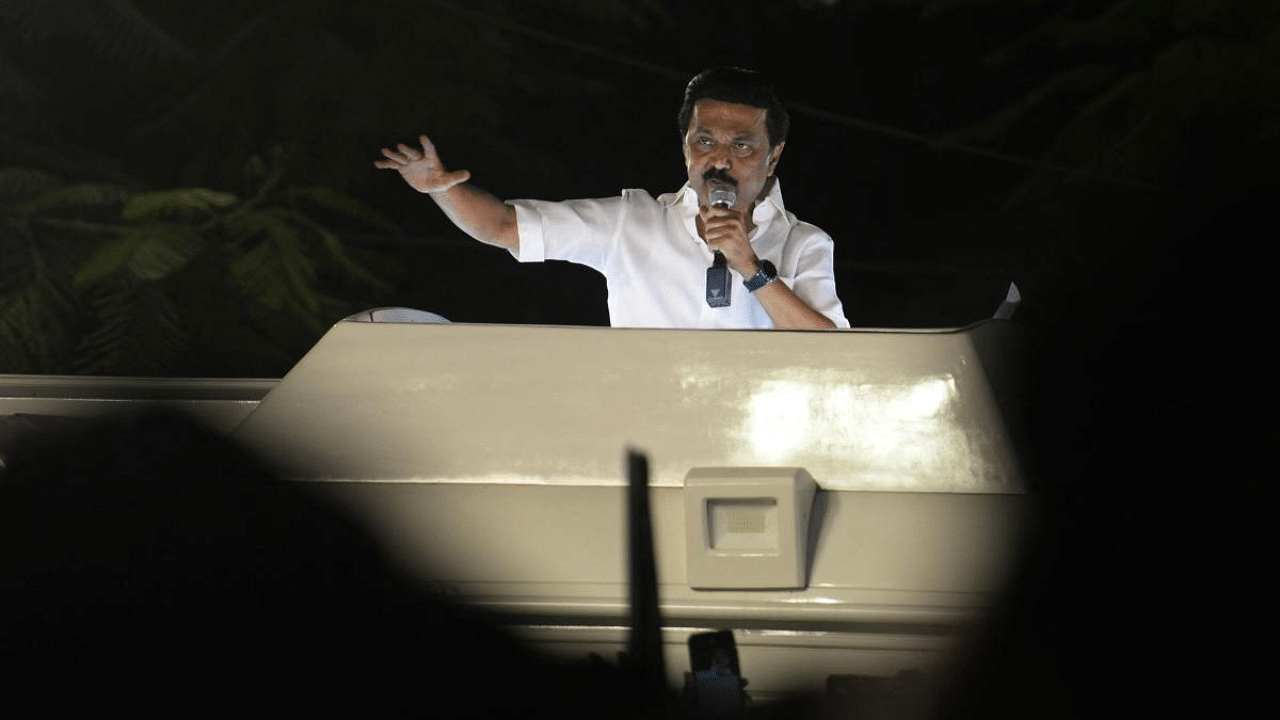 Dravida Munnetra Kazhagam (DMK) party president M K Stalin. Credit: AFP Photo