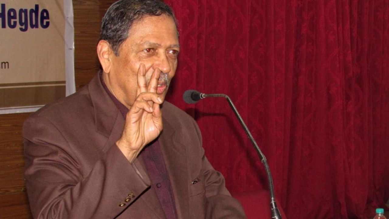 N Santosh Hegde. Credit: DH file photo.