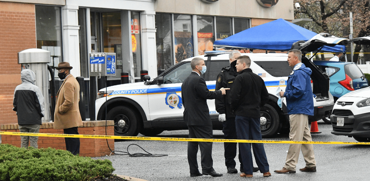 Police say two people have been killed and a third person injured in a shooting at the Maryland convenience store and gas station. Credit: AP Photo