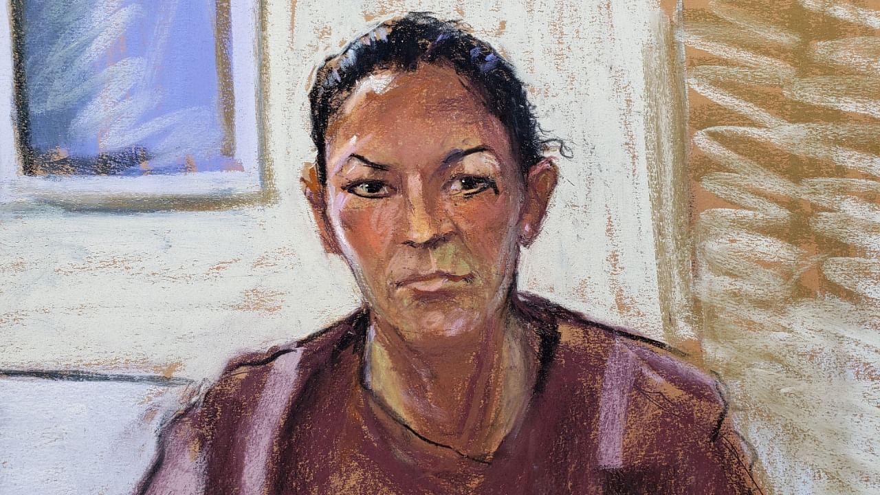 Ghislaine Maxwell appears via video link during her arraignment hearing where she was denied bail for her role aiding Jeffrey Epstein to recruit and eventually abuse of minor girls, in Manhattan Federal Court, in the Manhattan borough of New York City in this courtroom sketch. Credit: Reuters File Photo
