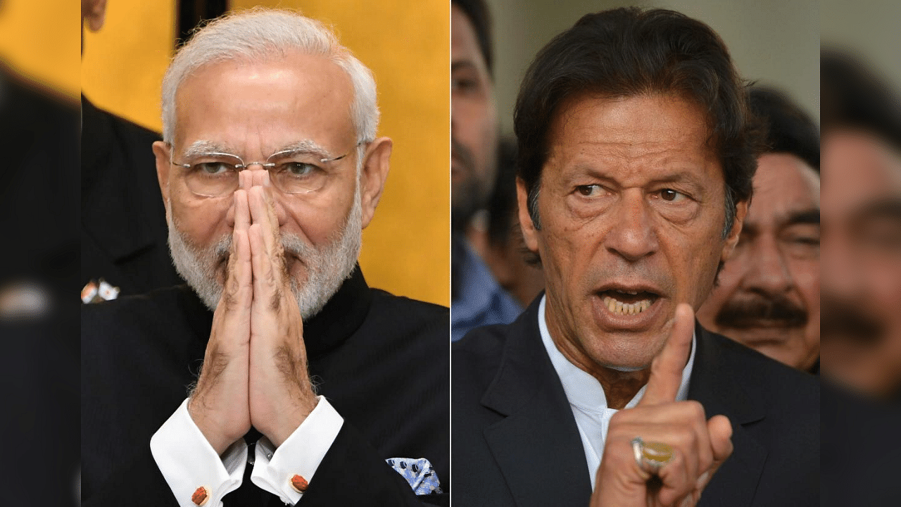 Indian PM Narendra Modi and Pakistani PM Imran Khan. Credit: AFP Photo