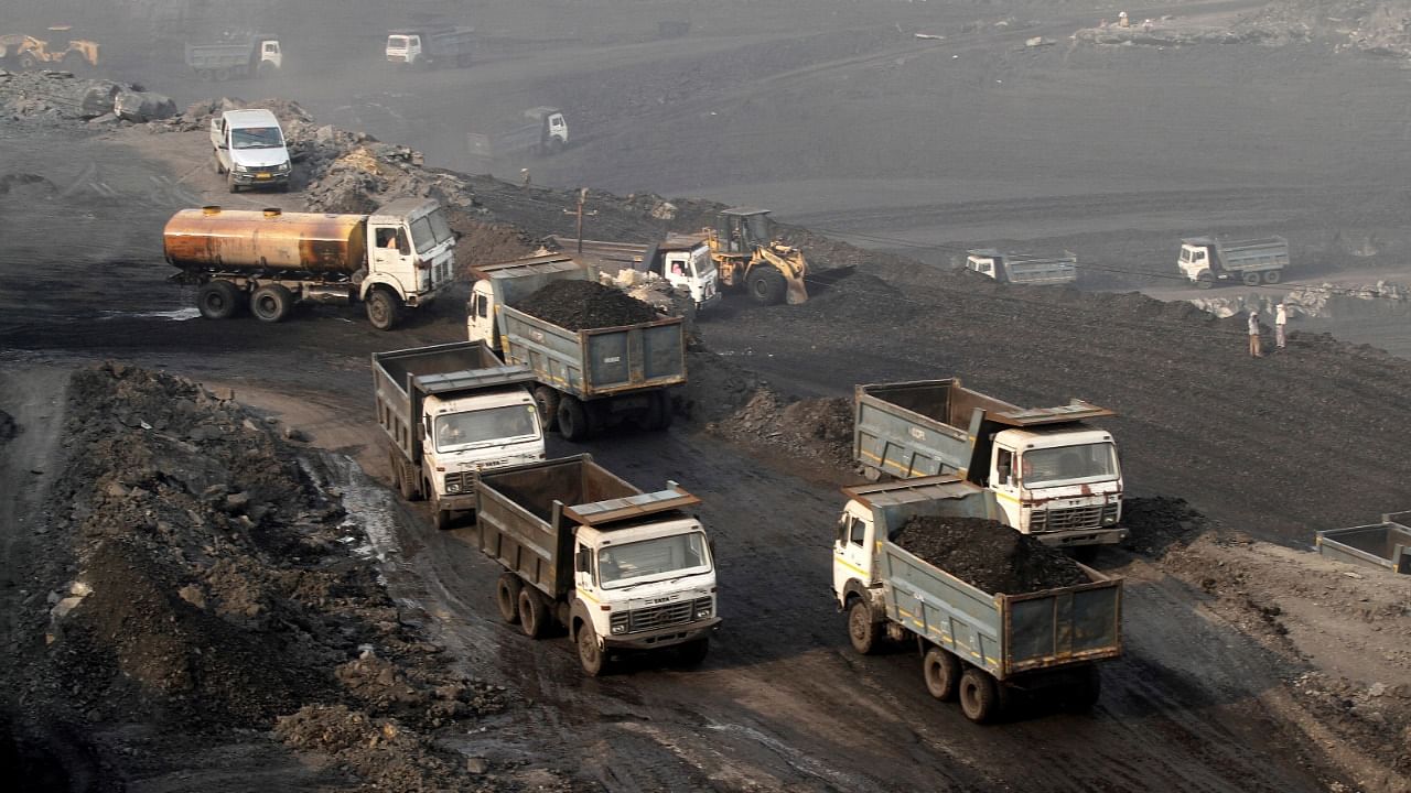 The coal sector recorded a negative growth of 4.4% in February. Credit: Reuters File Photo