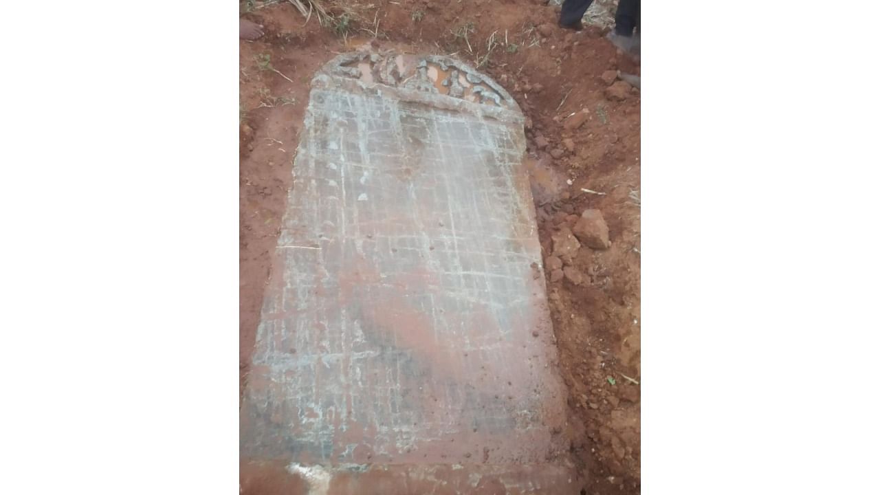 The inscription that was found in Hassan district's Arsikere taluk. Credit: Special Arrangement