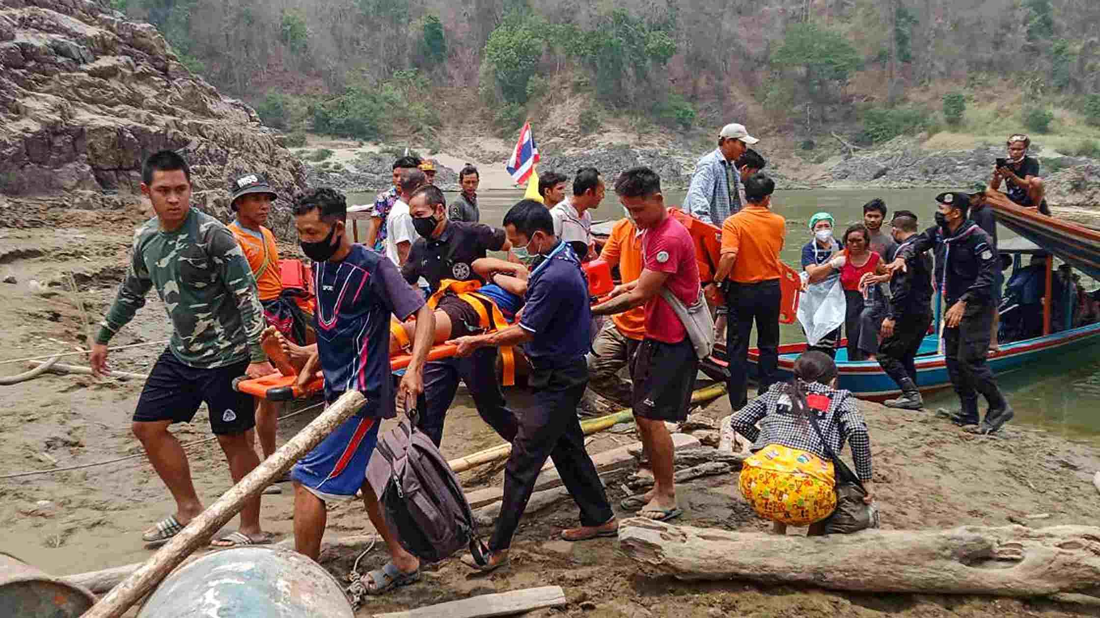 Myanmar military's first use of air strikes against the KNU in 20 years and sent around 7,000 Karen villagers fleeing for safety. Credit: AFP Photo