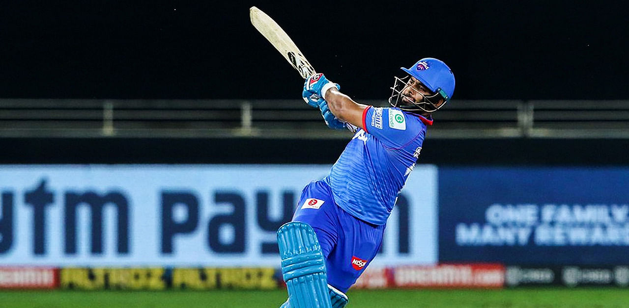 Delhi Capitals batsman Rishabh Pant plays a shot during the Indian Premier League. Credit: PTI Photo