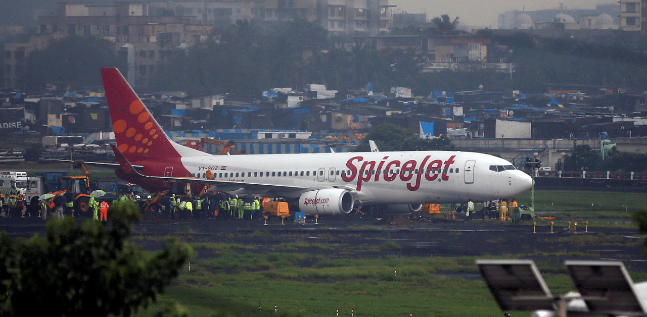 Gurugram-based SpiceJet currently operates a fleet of Boeing 737s, Bombardier Q-400s and freighters. Credit: Reuters File Photo