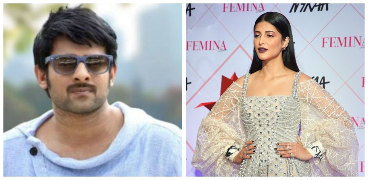 Shruti Haasan is paired opposite Prabhas in 'Salaar'. Credit: Twitter/PTI Photo