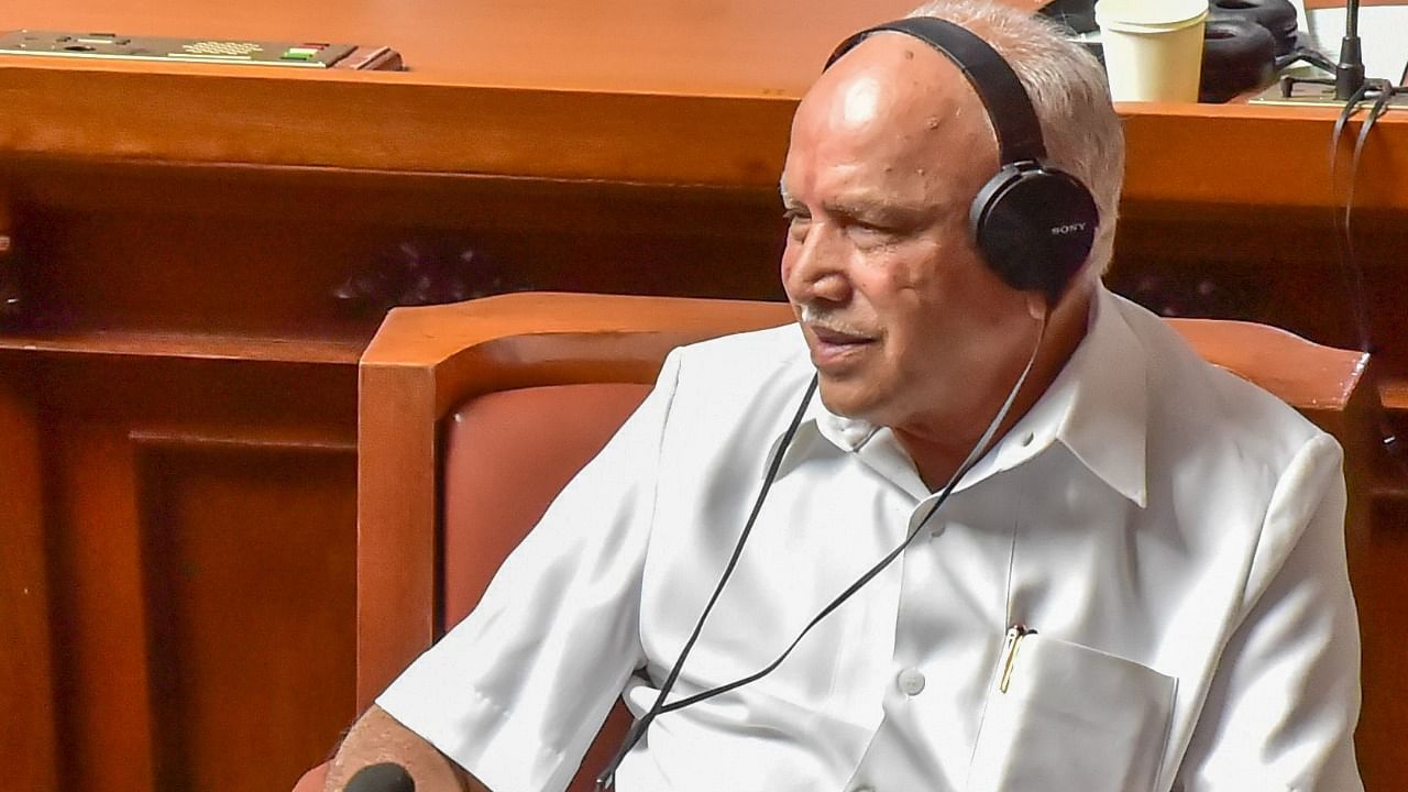 Karnataka Chief Minister B S Yediyurappa. Credit: DH File Photo