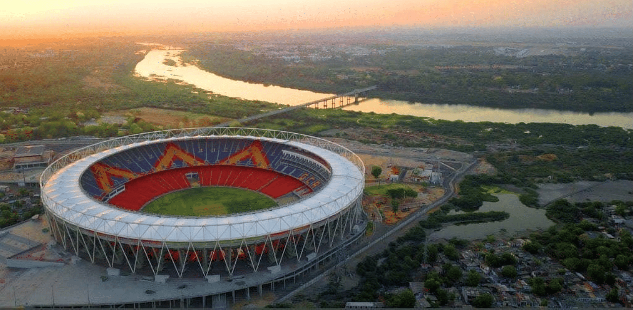 A view of refurbished stadium. Credit: Twitter/@mygovindia