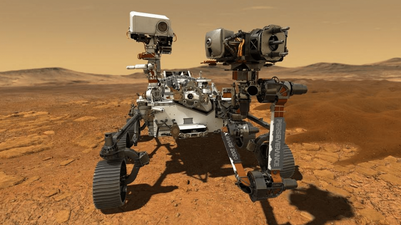 This handout file illustration obtained on March 5, 2020 courtesy of NASA shows the Mars rover Perseverance. Credit: AFP Photo