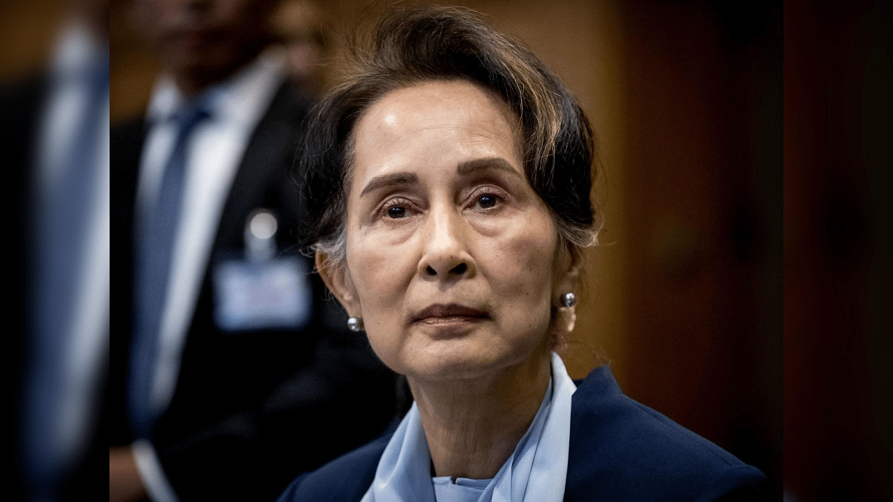 Myanmar's ousted leader Aung San Suu Kyi. Credit: AFP File Photo