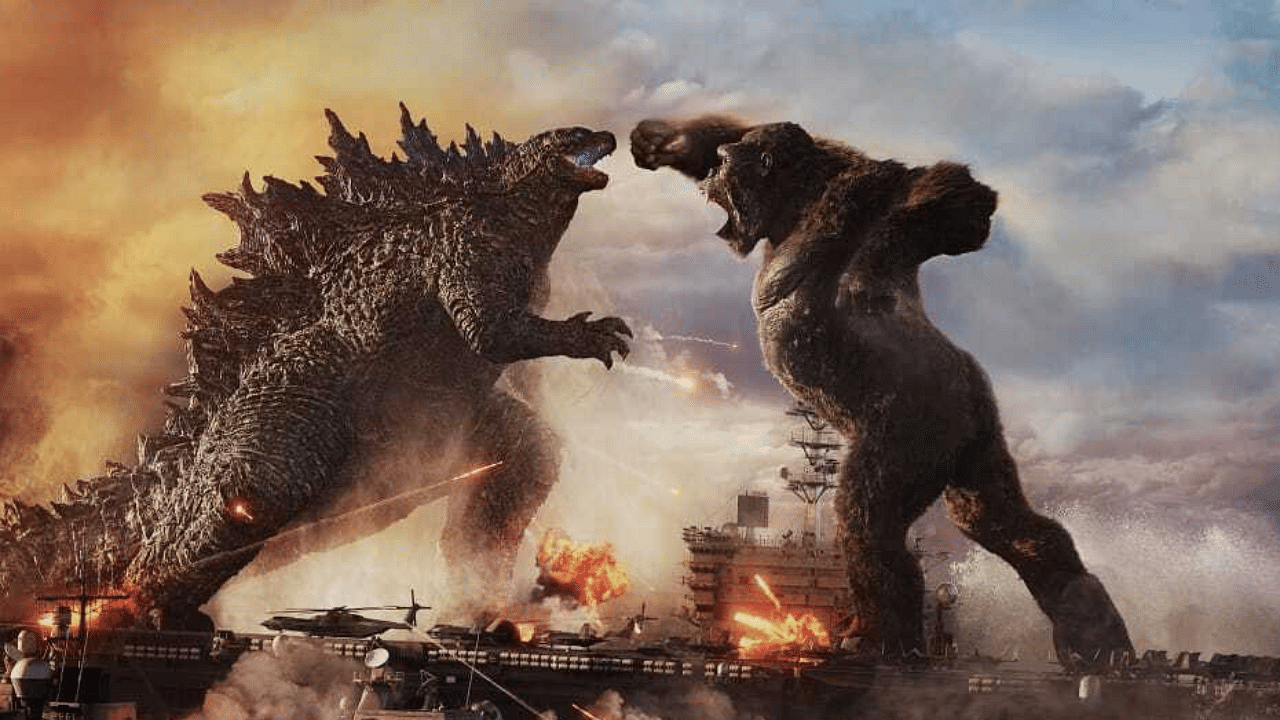 A still from 'Godzilla vs Kong'. Credit: Twitter/@taran_adarsh