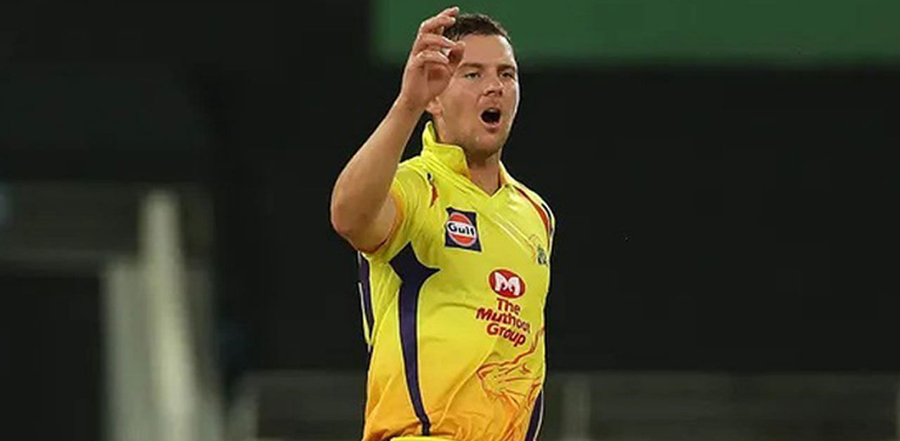 Australian pacer Josh Hazlewood during IPL 2020 in the UAE. Credit: iplt20.com/Ron Gaunt/Sportzpics for BCCI