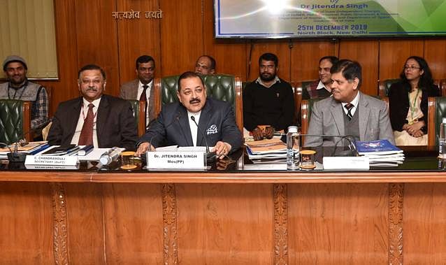 The MoS (PP) Dr Jitendra Singh launched the ‘Good Governance Index’ at an event organized by the Ministry of Personnel, Public Grievances & Pensions, on the occasion of Good Governance Day, December 25, 2019. (Photo by Press Information Bureau)