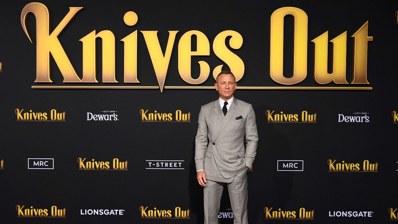 Cast member Daniel Craig attends the premiere of "Knives Out" in Los Angeles, California, US, November 14, 2019. Credit: Reuters Photo 