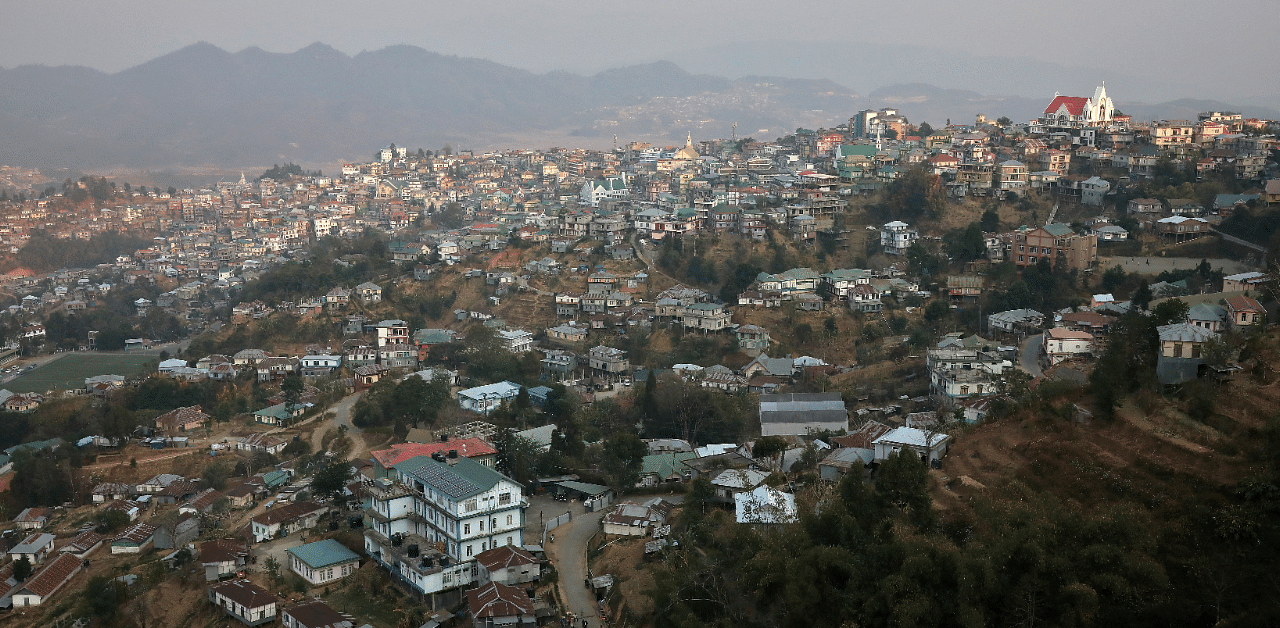 General view shows Champhai town near the India–Myanmar border. Credit: Reuters Photo