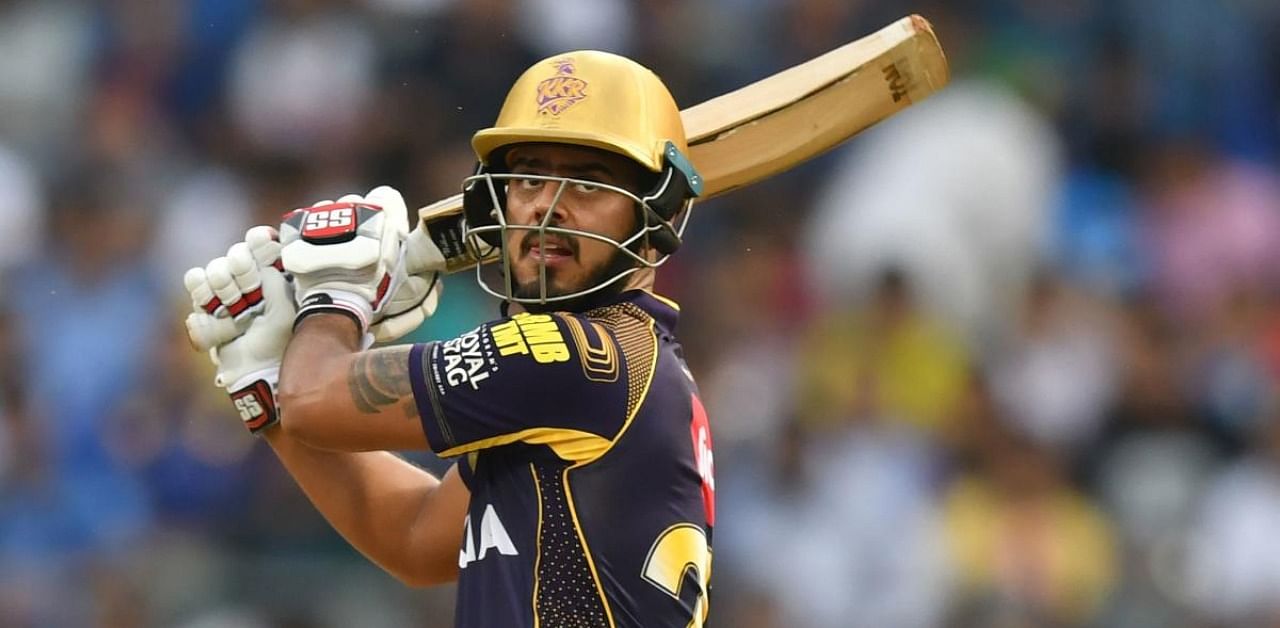 Kolkata Knight Riders batsman Nitish Rana. Credit: AFP File Photo