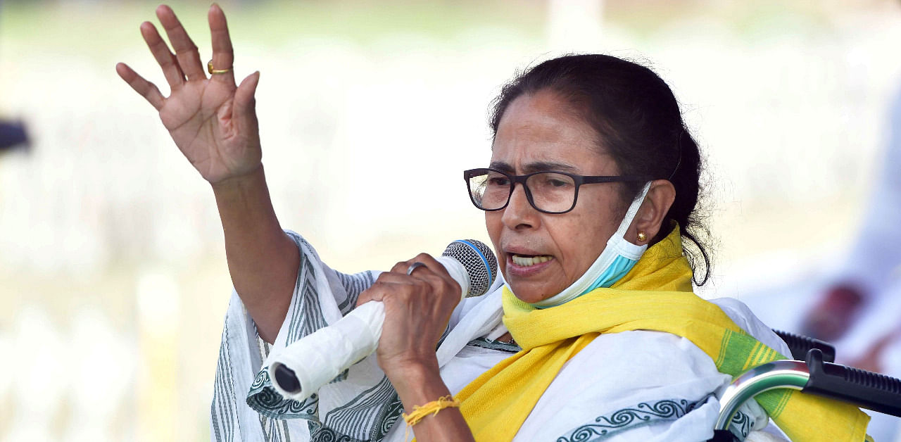 Banerjee alleged that central forces are terrorising people at every home 48 hours before polling, asking them to vote for the BJP. Credit: PTI Photo