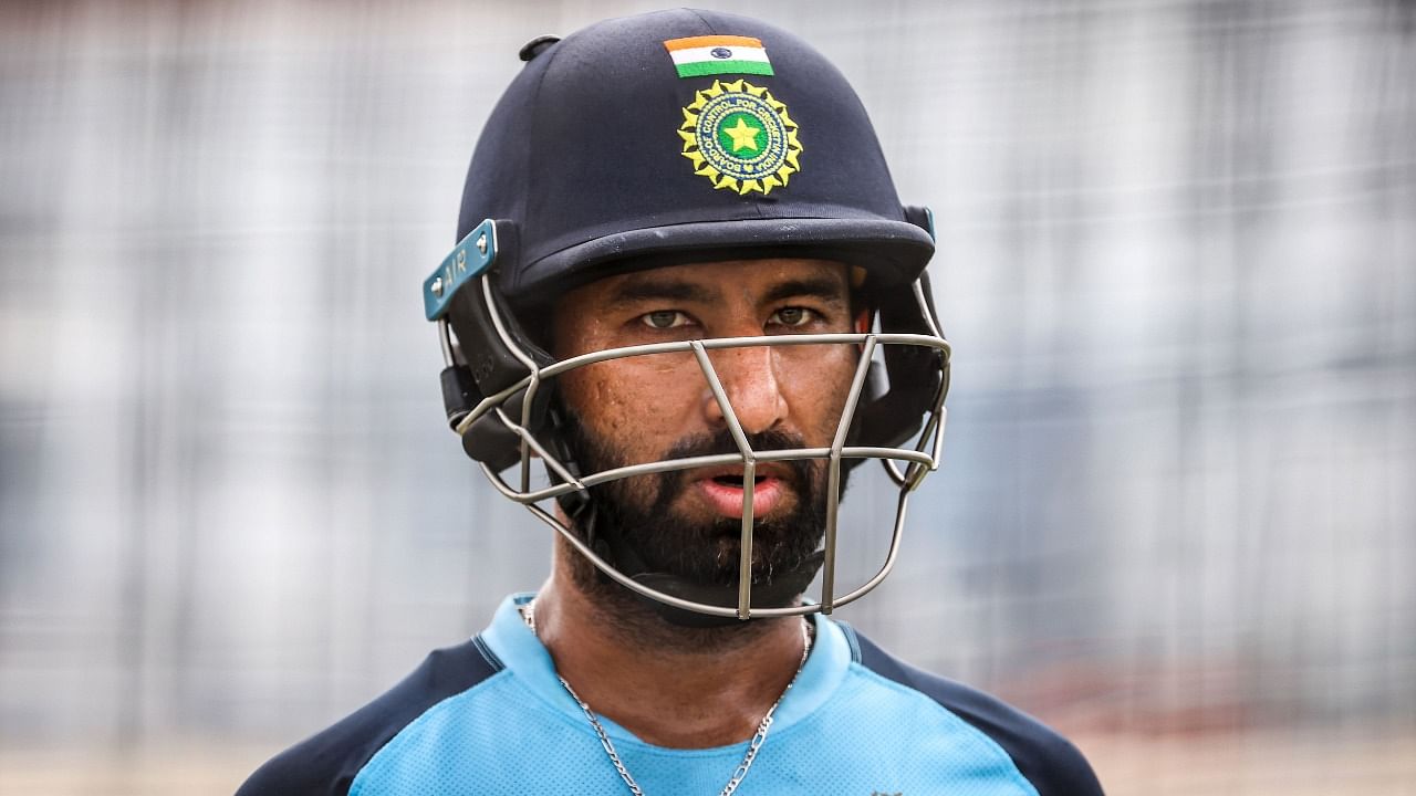 Cricketer Cheteshwar Pujara. Credit: AFP File Photo