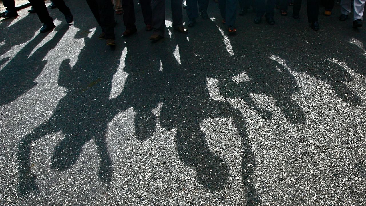 <div class="paragraphs"><p>Image showing the silhouette of a mob. For representational purposes.</p></div>