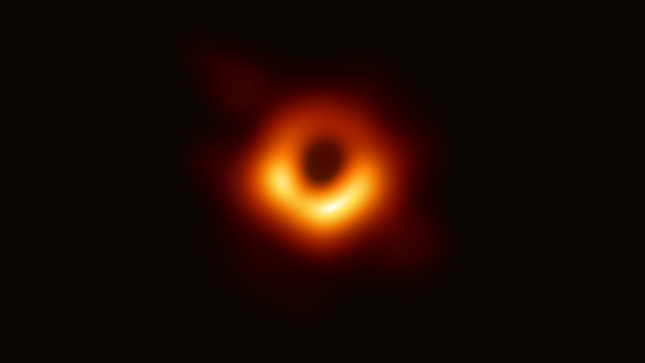 Scientists have obtained the first image of a black hole, using Event Horizon Telescope observations of the center of the galaxy M87. The image shows a bright ring formed as light bends in the intense gravity around a black hole that is 6.5 billion times more massive than the Sun. This long-sought image provides the strongest evidence to date for the existence of supermassive black holes and opens a new window onto the study of black holes, their event horizons, and gravity. Credit: Event Horizon Telescope Collaboration