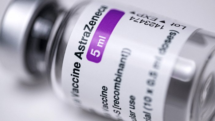 Vial of the AstraZeneca Covid-19 vaccine. Credit: AFP Photo