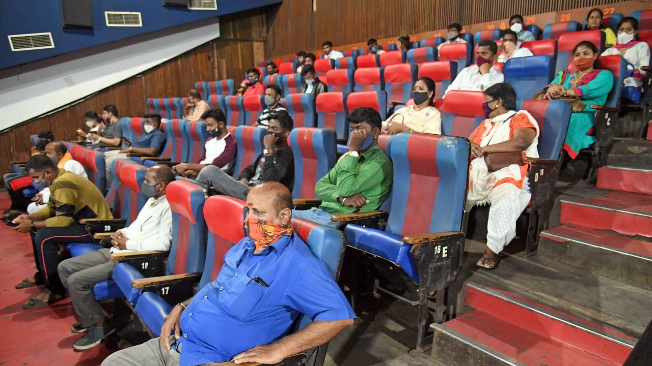 The new norm had caused psychological fear among the audience who might not visit the cinema halls, they said. Credit: DH Photo