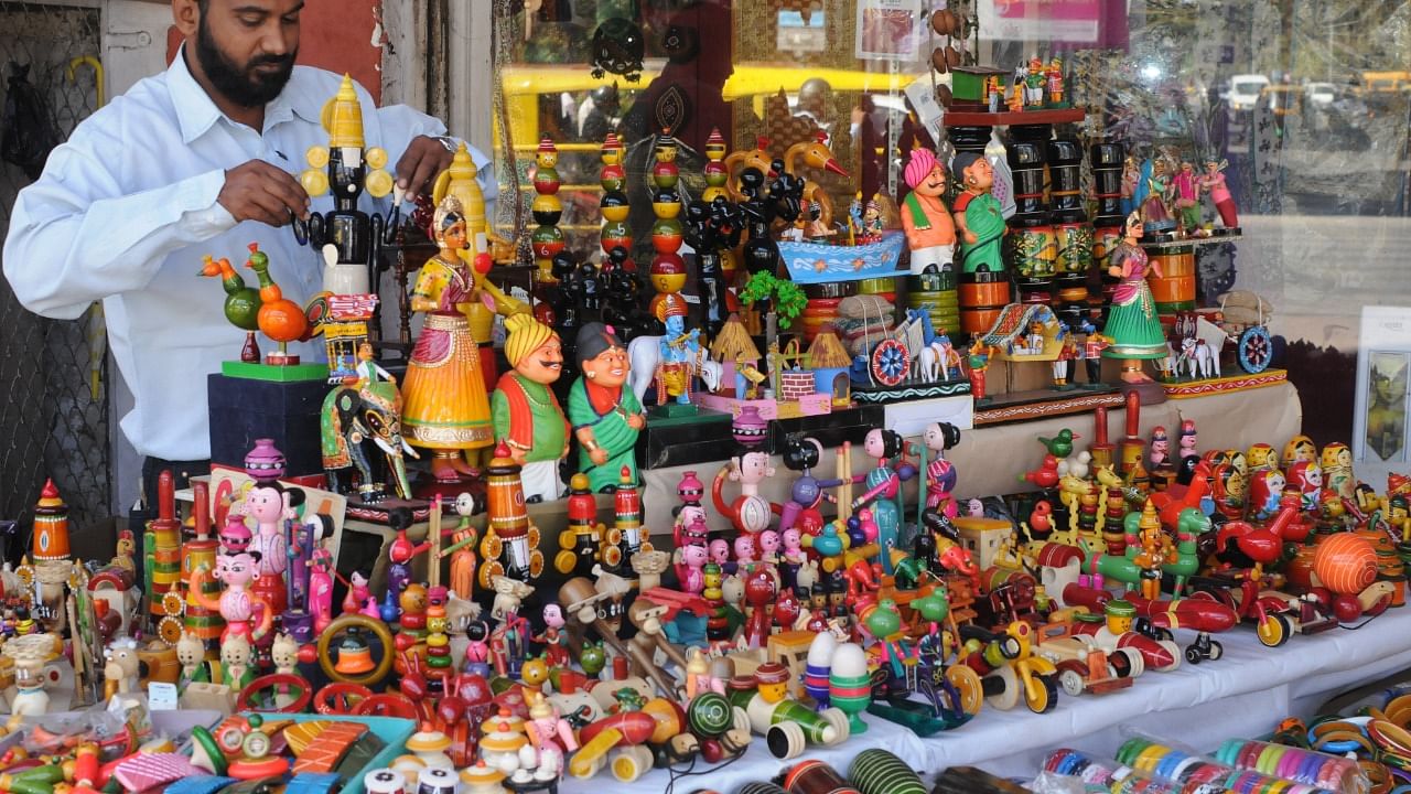 Channapatna toys. Credit: DH File Photo