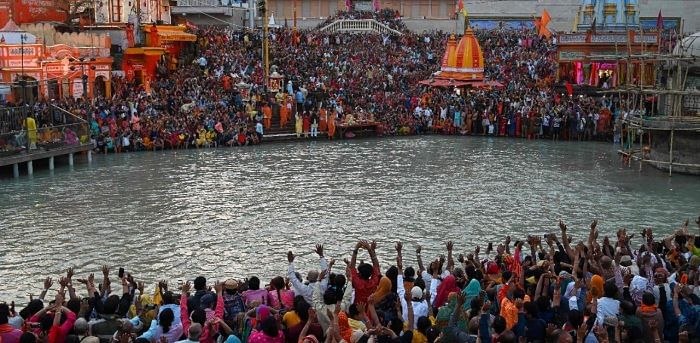 A scene from  Haridwar. Credit: AFP file photo